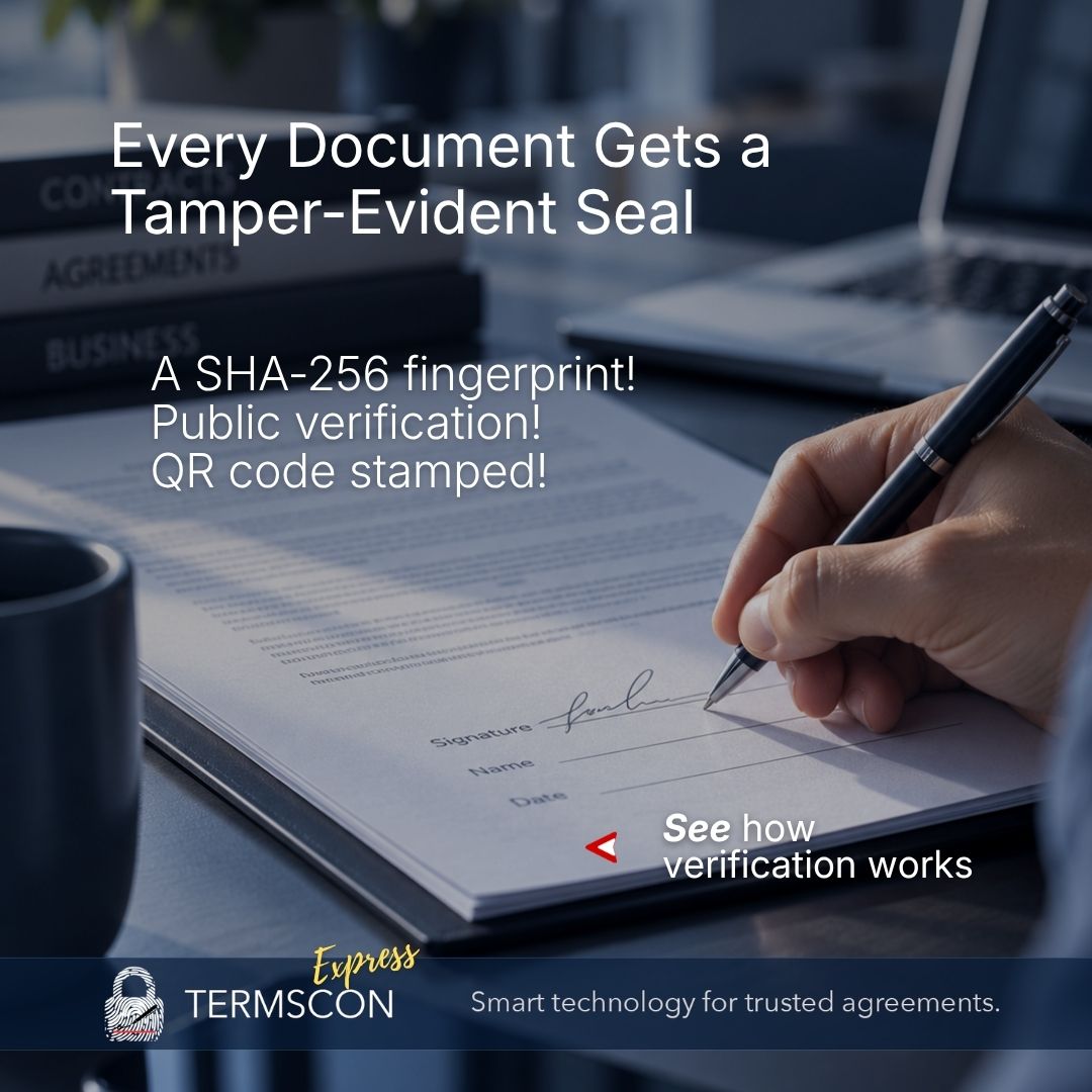 Every Document Gets a Tamper-Evident Seal