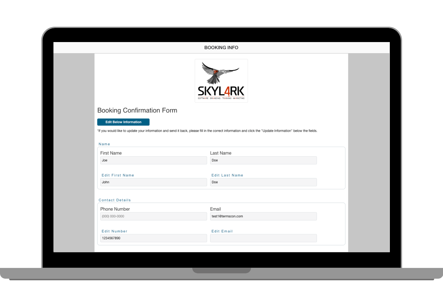 Client Dispute Creation Interface
